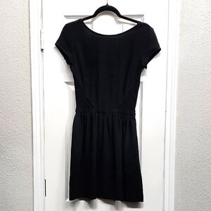 Maje Black Crepe Mini Dress, Size 1